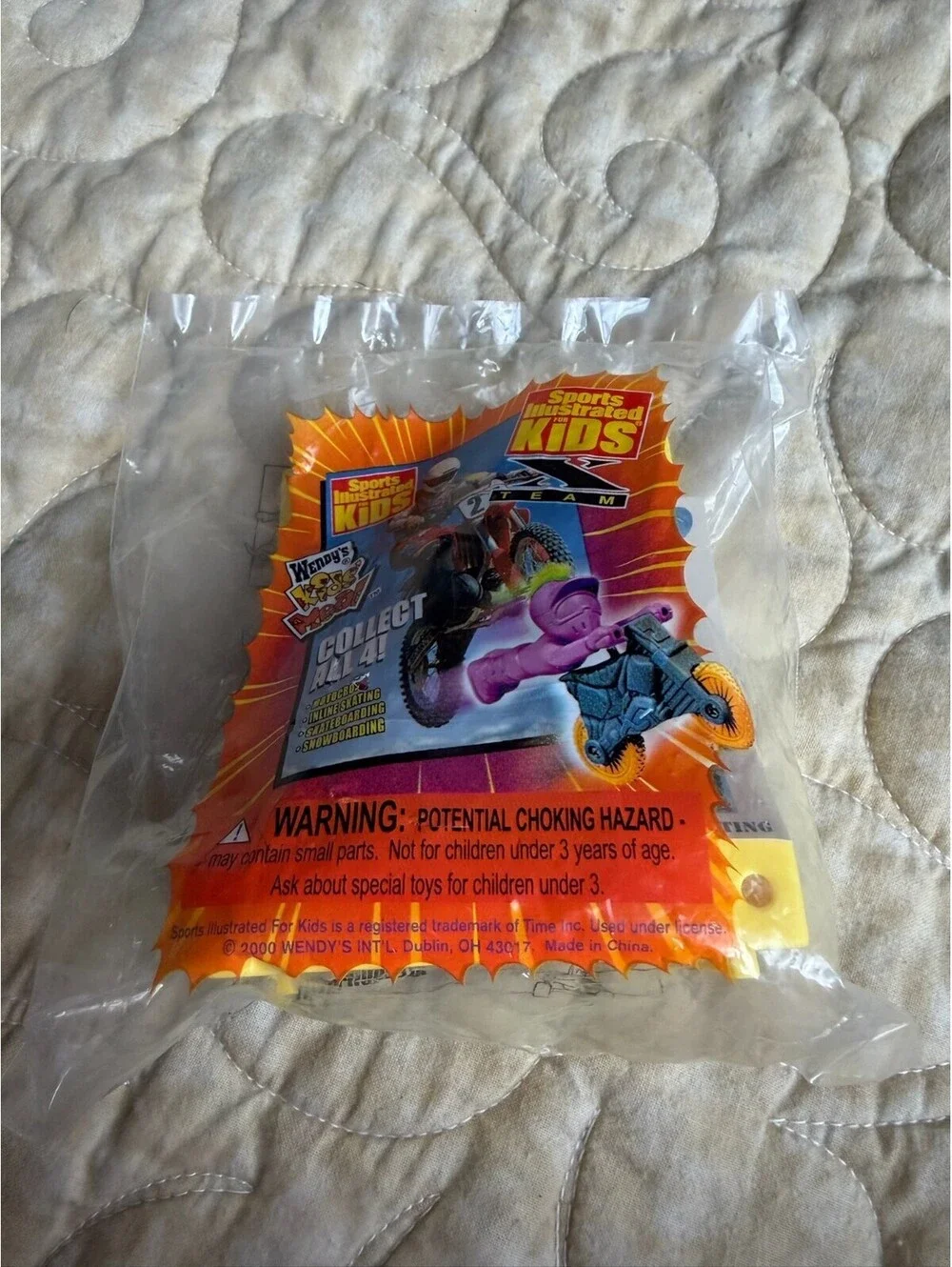 2000 Wendy's Kids Meal Toy Sports Illustrated Kids Skateboard New Sealed